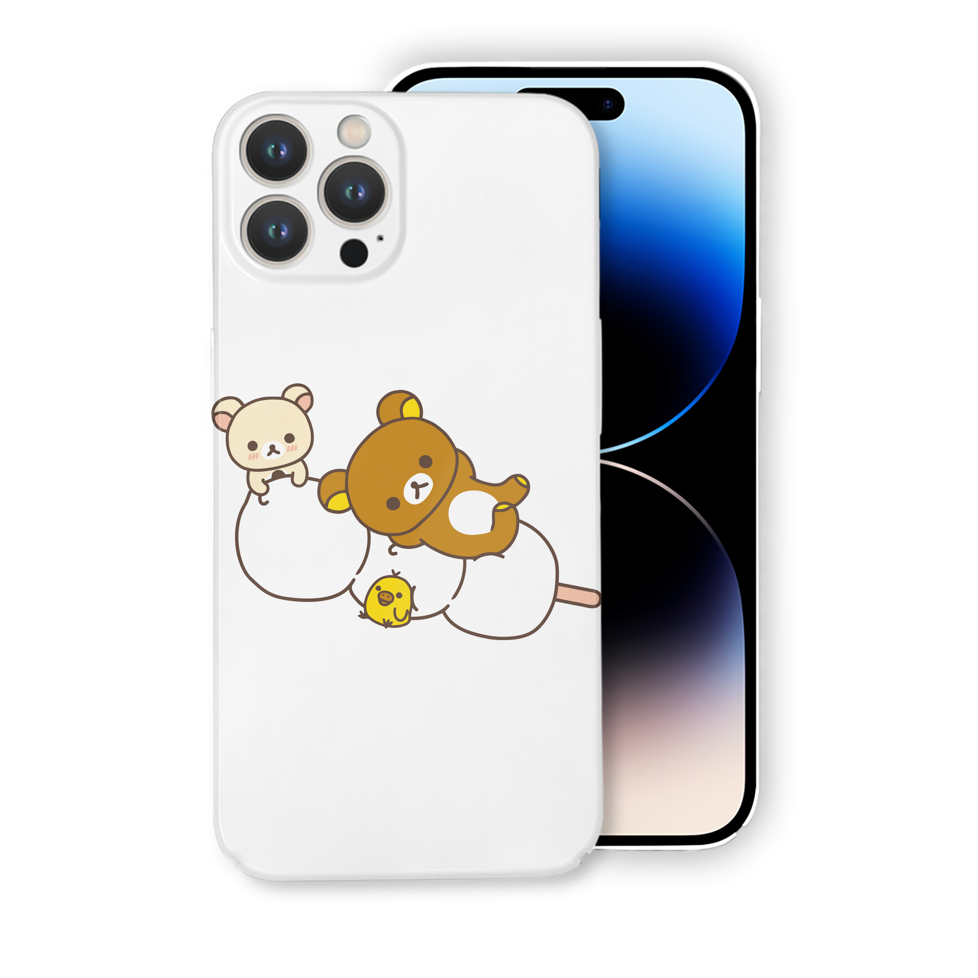 （画像用） リラックマ リラックマ キイロイトリ Rilakkuma Korilakkuma Kiiroitori 【iPhone 14シリーズ対応】ハードケース